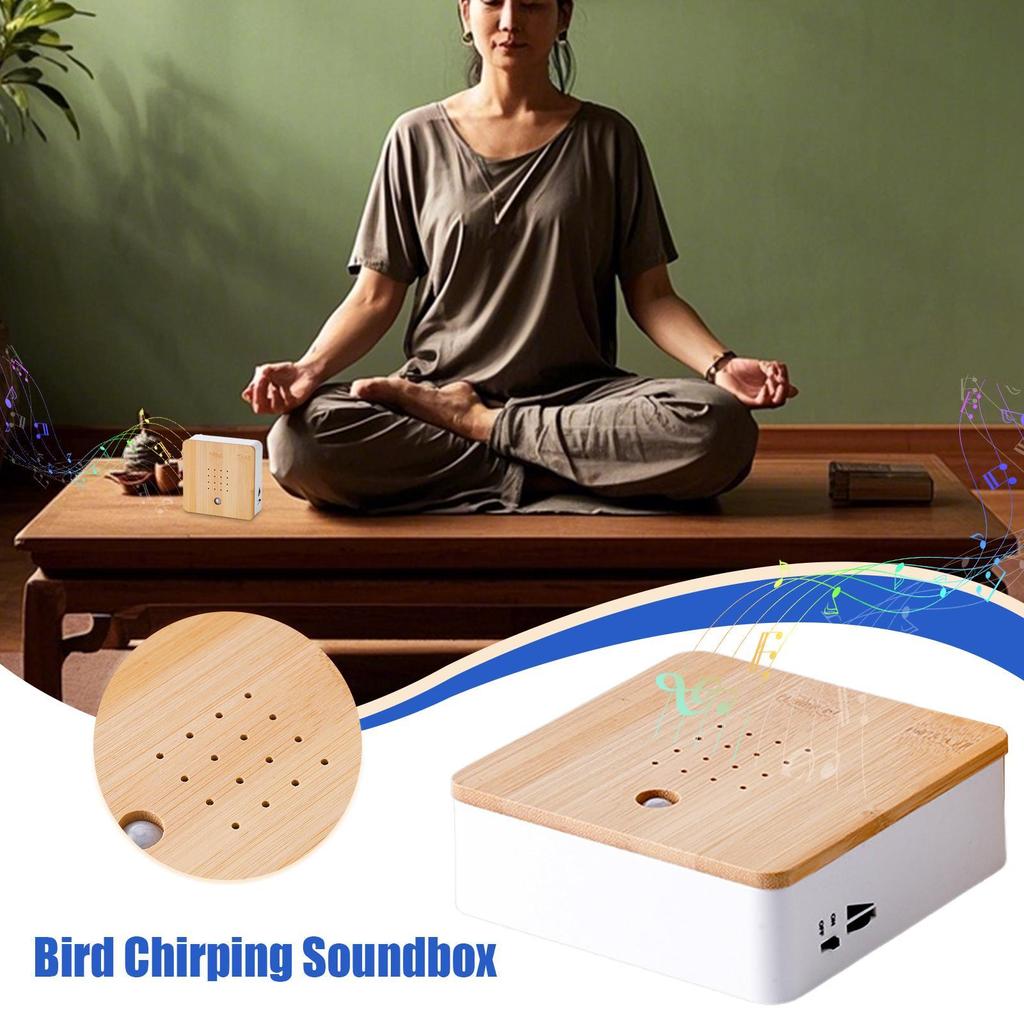Bird Sound Box Motion Sensor Bird Singing Speaker Nature Sounds Versatile Smart Animal Noise Machine for Sleep Meditation Spa