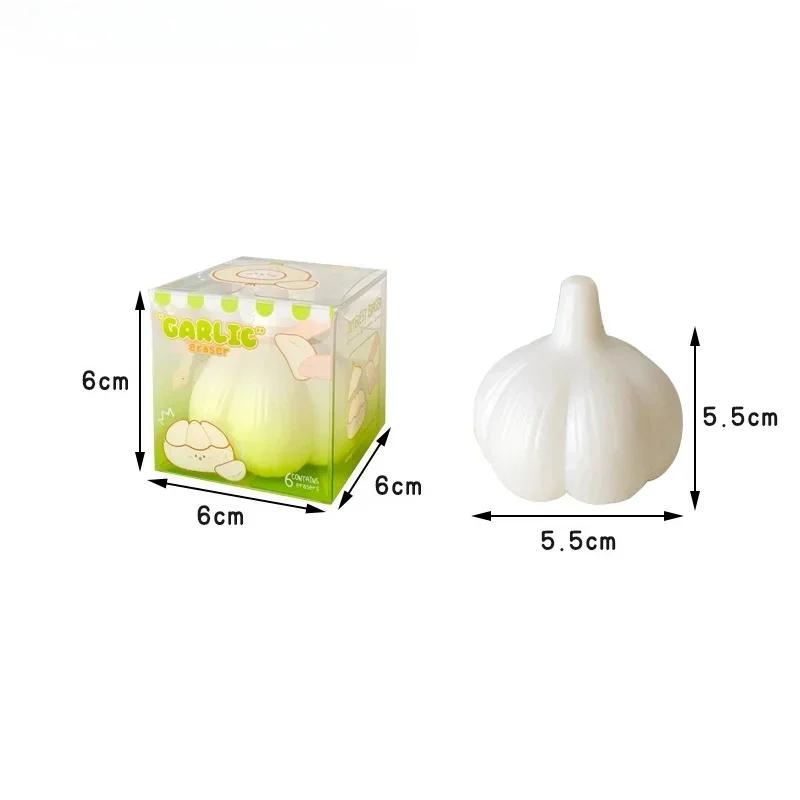 Милый ластик-чеснок Смешной креативный ластик Ластики для письма и рисования Канцелярские товары Студенческая канцелярия Подарки для детей