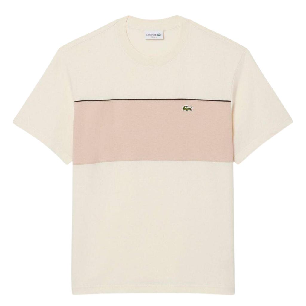 Lacoste Mens Colour Block Cotton Regular T-Shirt
