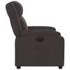 Electric Recliner Dark Brown Fabric