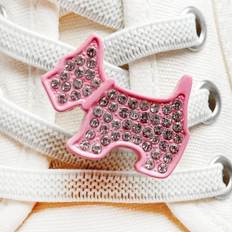 1Pcs Pink Shoelace Charm Buckle for Girls DIY Fashion Sneaker Accessories Shoe Laces Charms Decorations