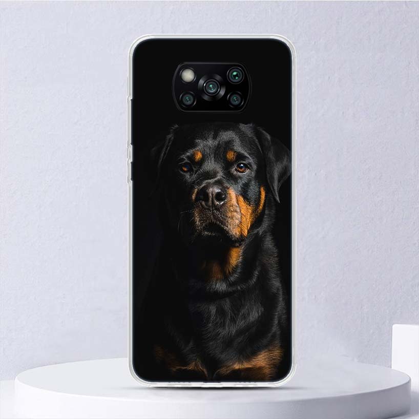 Rottweiler Dog Soft Case For Xiaomi Poco X7 X6 X5 X4 X3 Nfc F7 Ultra F6 F5 Pro Phone Cover F4 Gt F3 M5S M4 M3 M5 M6 Coque