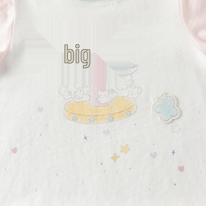 DAVE&BELLA Girls' Cotton Short Sleeve Moisture-Wicking T-Shirt