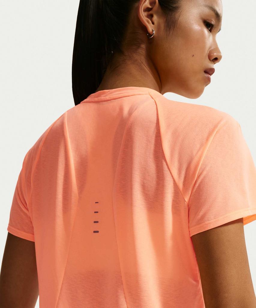 NIKE Swift Breathe Dry Fit Short Sleeve Running Top W - Orange Pulse:Photon Dust:White / If1681-852