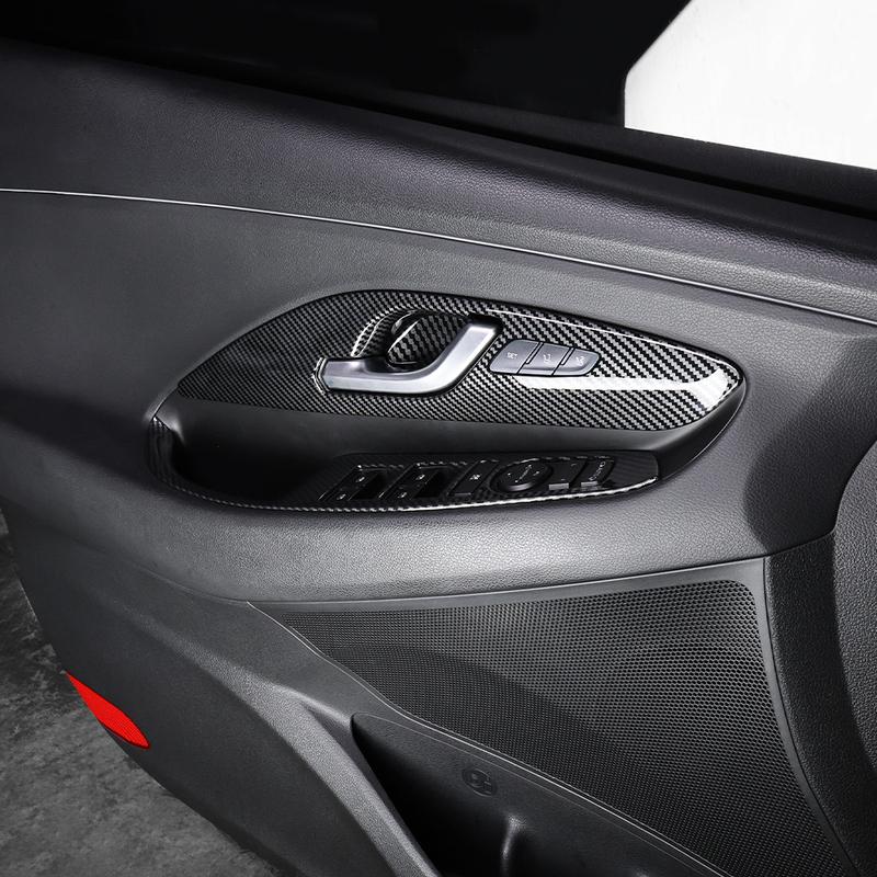 4PCS For Hyundai I30/ I30N 2017-2025 Left-hand Drive Interior Accessories Auto Interior Mouldings Inner Door Handle Cover Trim