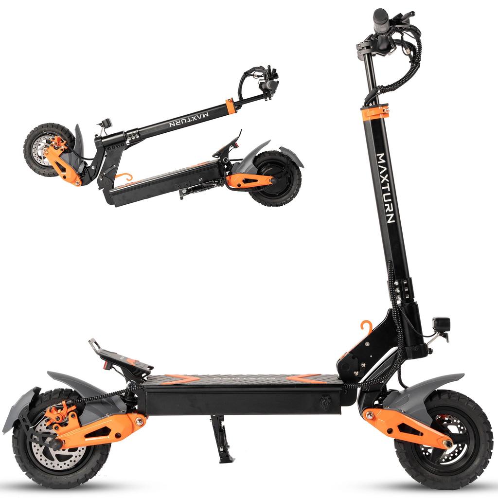 MAXTURN X1 Adult City Commuting Electric Scooter 48V15.6Ah Battery 1000W Motor All-Terrain Off-Road Tires E-Scooter