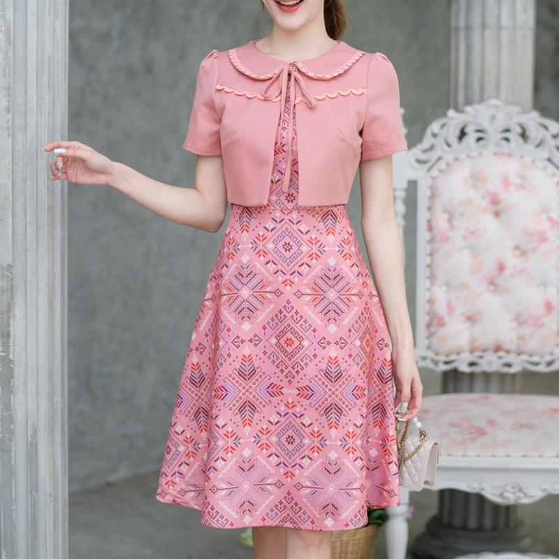 

ZANZEA Женское повседневное платье с принтом, пэчворк, с коротким рукавом, имитация двух частей 2XL