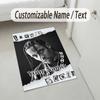 Personalized Crystal Velvet Carpet,Travis Scott Custom Printed Name, Plush Area Rug For Home Indoor Decor