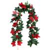 Artificial Fall Maple Leaf Garland Fake Plants Hanging Vines For Home Fireplace Party Garden Halloween Wedding Decor