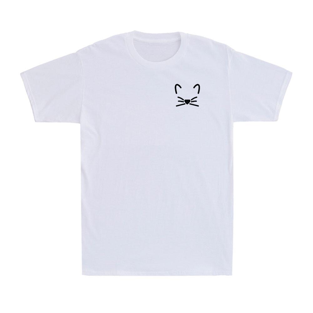 Cat Kitten Pocket Logo Shirt Cat Kitten Lovers Gift Novelty Unisex T-Shirt S