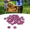 50Pcs Round Shape Beehive Markers Numbered 1-50 Apiary Labels Breeding Mark Labels  Apiary Use