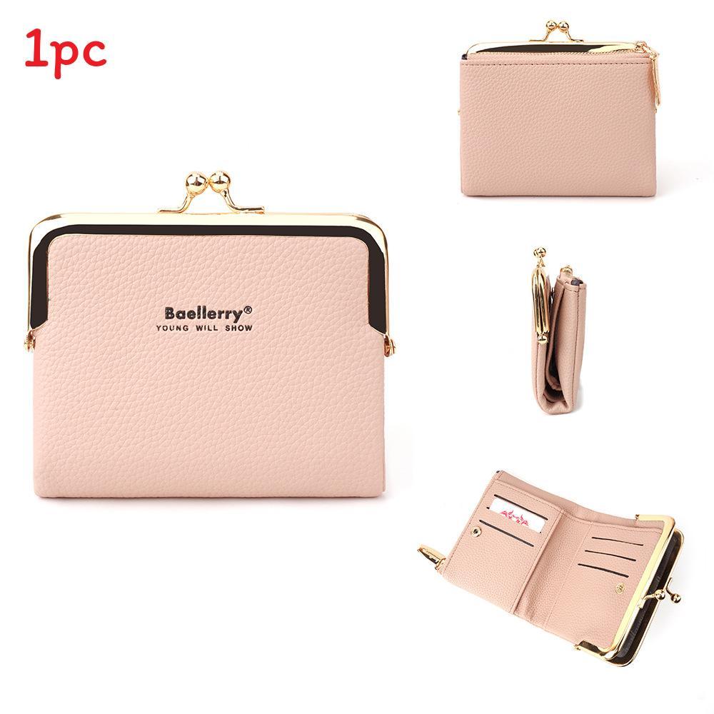 Baellerry Womens Short Purse With Pu Material And Antitheft Design For Daily Use