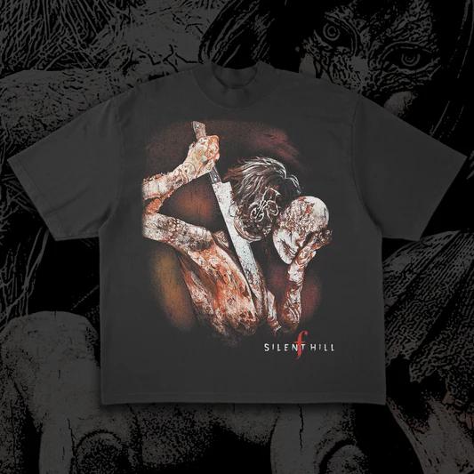 Tshirt Classic Game Silent Hill Tee Summer Casual Oversized Yk Hip Hop Short Sleeves Unisex Womens Clothing Tee