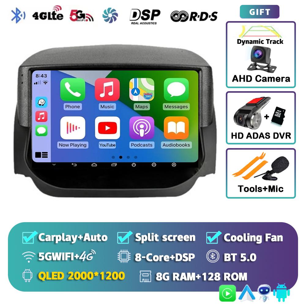 Android 14 Carplay Auto Car Radio For Ford EcoSport Eco Sport 2014 2015 2016 2017 2018 GPS Recorder Multimedia Player 4G+BT DSP