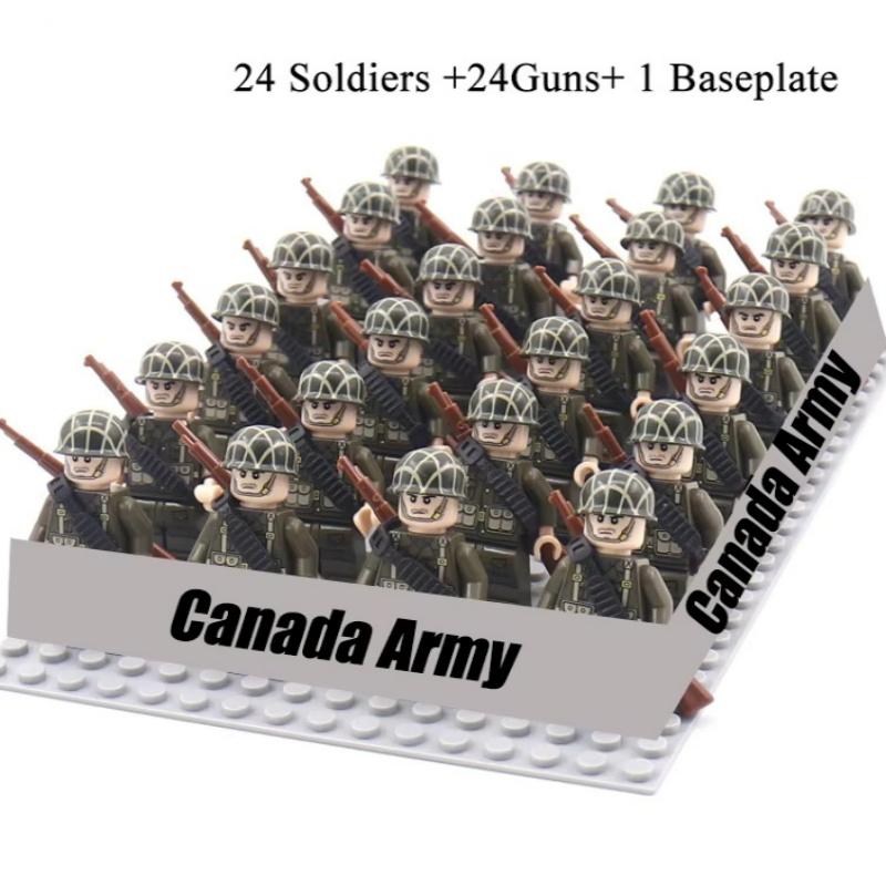 World War II military building blocks, American, Soviet Union, China, British soldiers, action dolls, boy toys, Christmas gifts.
