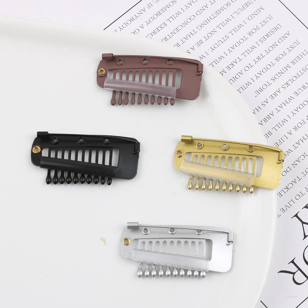 Stainless Steel Elastic Hair Comb Beret with Safety Pin Hairpin Clip Accessory.