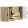 Sideboard in Sonoma Oak Finish 89 x 34.5 x 57 cm Particleboard
