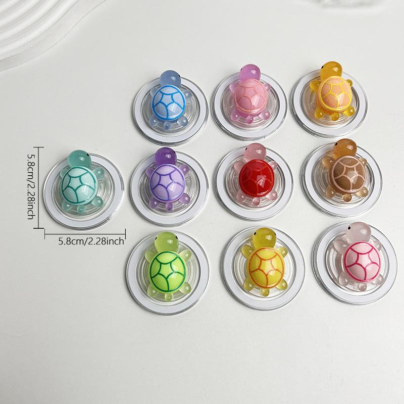 1PC Glow-in-the-Dark Turtle Phone Holder Mini Resin Turtle For Magsafe IPhone Mac Samsung Safe Ring Finger Expanding Stand