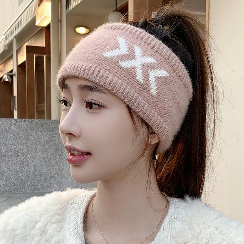 

Стильная женская согревающая повязка на голову: Осень/Зима, Широкие поля, Защита лба и ушей S (54-56cm)