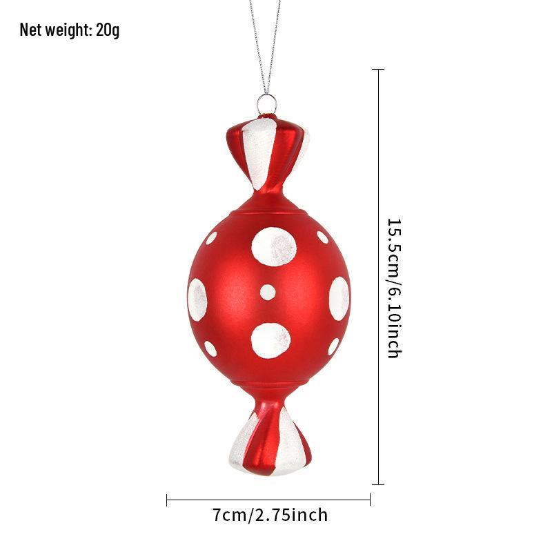 Electroplated Candy Pendants for Christmas Tree Decorations and Photography Props