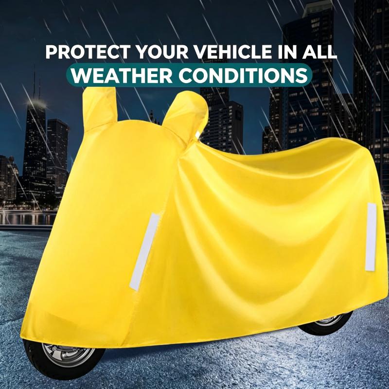 Motorcycle Cover For Sun Rain And Dust Protection With Mirror Covers Thick Fabric Provides Year-Round Protection
