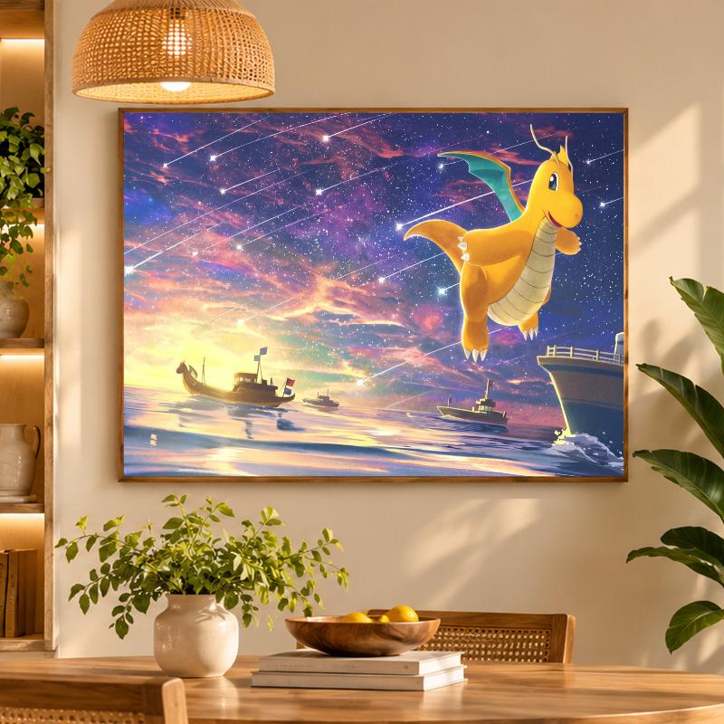 5D Diamond Painting Dragonite DIY Full Drill Diamond Art Kit Home Decoration