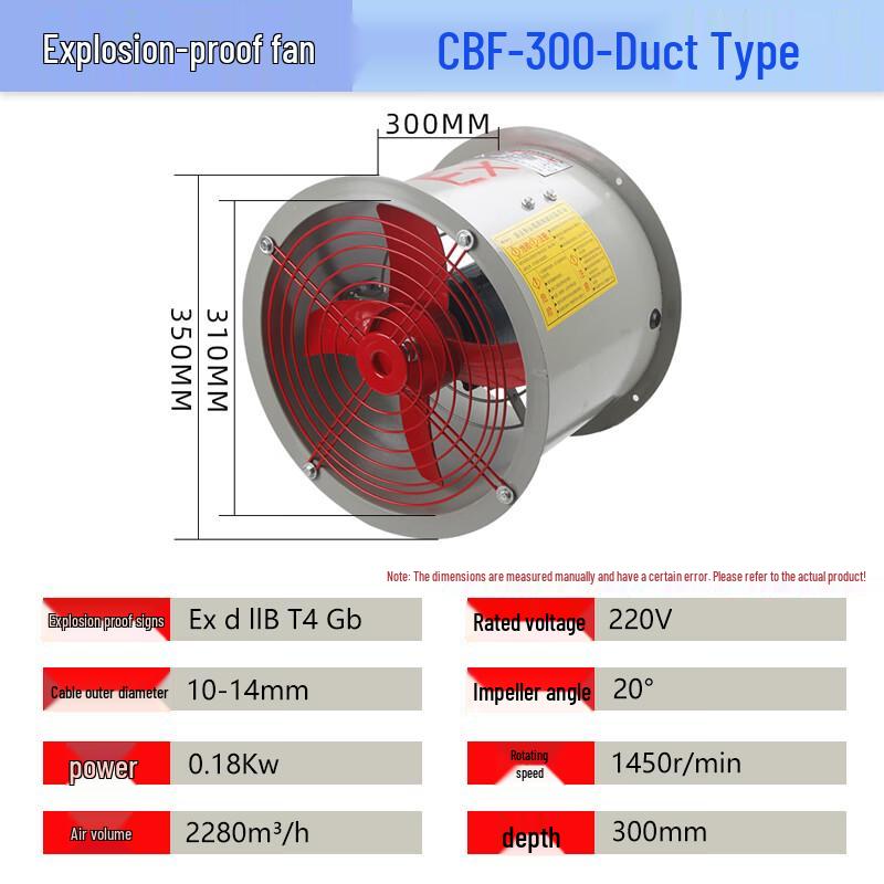 YFGPH CBF-300 Industrial Explosion-Proof Axial Fan