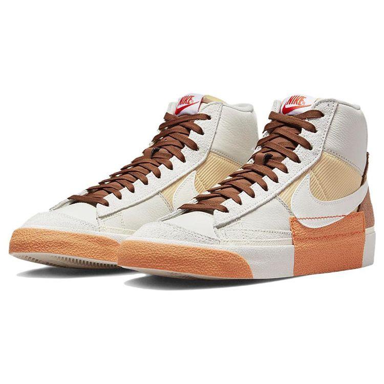 Nike Blazer Mid 77 Pro Club Remastered - Pecan Men Sneakers Cream Light-Bone Sesame DQ7673-001