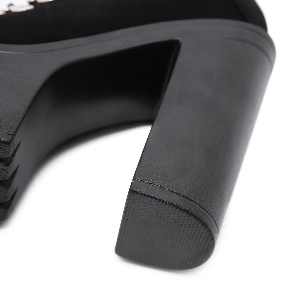 Obcasy 13cm 2024 Europejskie i Amerykańskie Klamra Pasek Krótkie Buty Sceniczne Nowe Seksowne Buty do Występów LHX