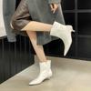 2025 Autumn New Pointed Thin Heel High Heel Temperament French Fashion Sexy Beautiful Women Short Boots