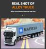 Scania Alloy Container Truck Model - Double-Layer Semi-Trailer Toy