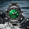 FOXBOX Top Luxury Watches For Man Alarm Stopwatch LED Digital Backlight Dual Time Display Waterproof Watches Men Montre Homme