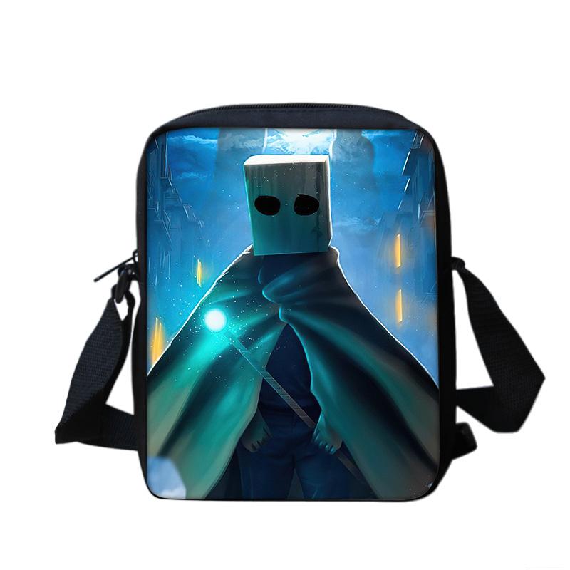 Little Nightmares shoulder bag, large capacity, lightweight, cartoon print, new school style for male and female students