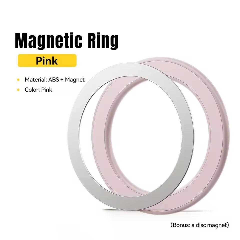 Essager Magnetic Metal Ring for iPhone 16 15 14 MagSafe Magnet for Android Phones Plate Sticker Rings For Wireless Charger Stand