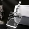 Ergonomic Handle Metal Cat Litter Scoop Non Stick Pets Poop Sifting Tool  Kitten Care