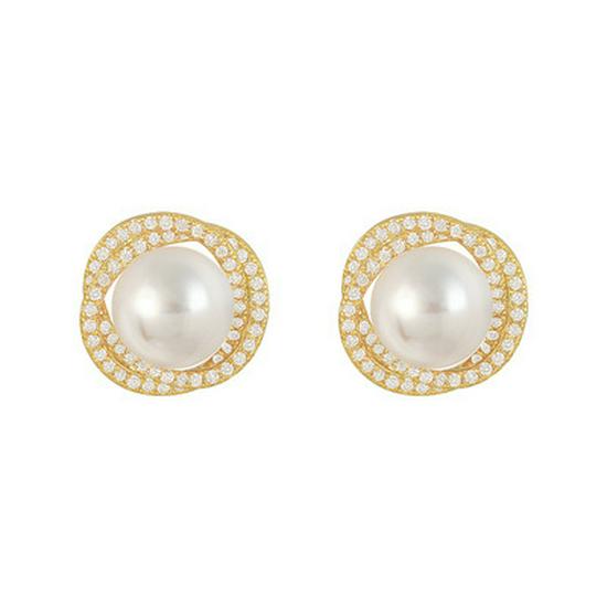 Retro Light Luxury Korean-Style Pearl Tassel Earrings for Women