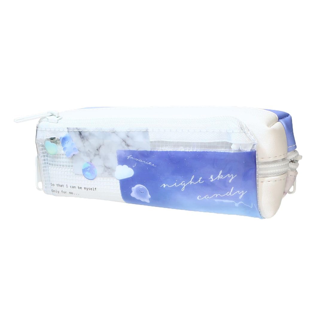 

Flap 2 room pencil case NIGHT SKY CANDY