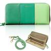 Long Large Brand Vertical Card Round Synthetic Comes with Dedicated Box Emerald Green Shoulder [Linle] Women's Wallet, Capacity, Name, Slots, Zipper,