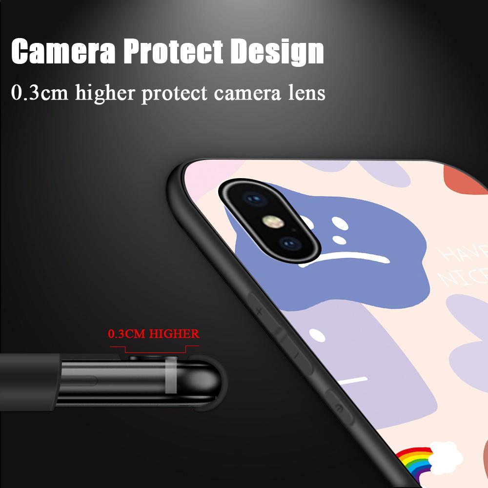 Finger Ring Lanyard Flowers Children Smiley Design Phone Case