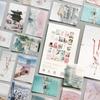 50 Blatt pro Packung Nebelwald Aufkleber Tagebuch Dekorativer Aufkleber DIY Etikett Schreibwaren Deko Fotoalbum Aufkleber Flocken Scrapbooking