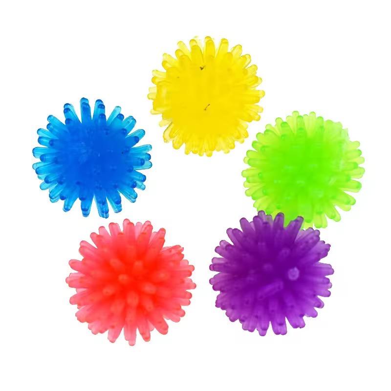TPR Bayberry Ball Hedgehog Multi Color Mini Massage Ball Foot Massage Ball Airout Yoga Stress Soft Squeezing Plush Toy