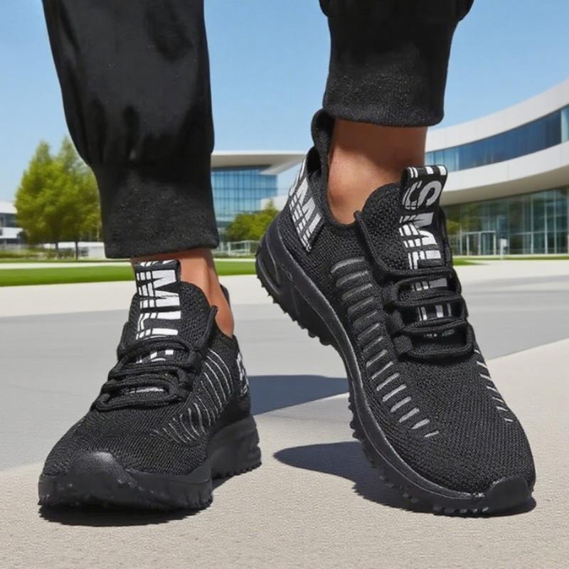 Fashionable Men'S Sneakers Lightweight Breathable Fast Drying Mesh Cushioning Running Shoes Fitness Training Non Slip Men Shoes