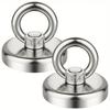 Магнитные крючки, 60 фунтов(27 КГ) Магнитные крючки Pulling Force из редкоземельных металлов с потайным отверстием и рым-болтом для рабочего места, дома, кухни