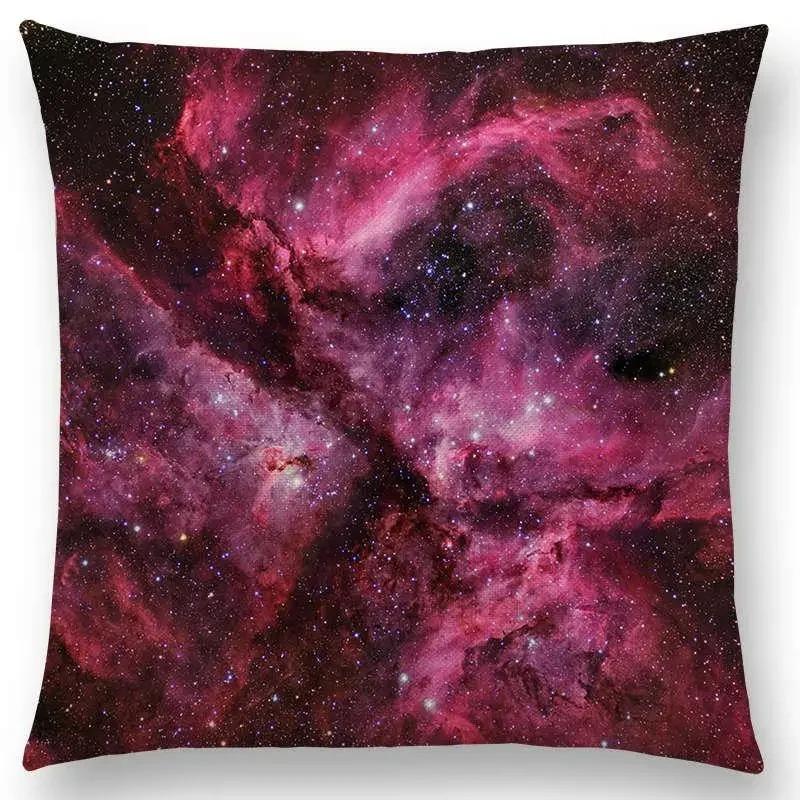 Pillowcase Night Sky Gorgeous Nebula Distant Galaxy Mysterious Universe Cushion Cover Home Decoration Sofa Home
