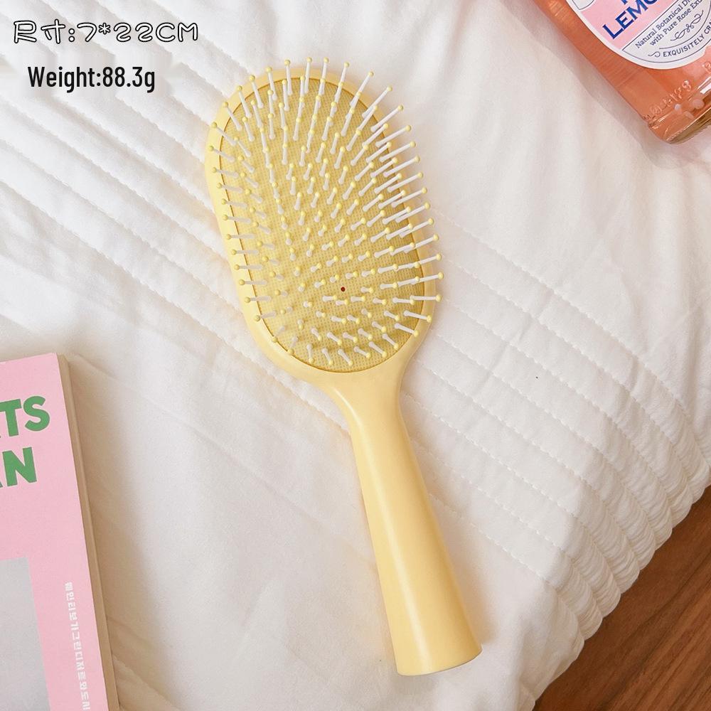 Large Curved Hairbrush with Airbag, Scalp Massage, Men's Fluffy Comb, Curling and Styling Vent Brush.