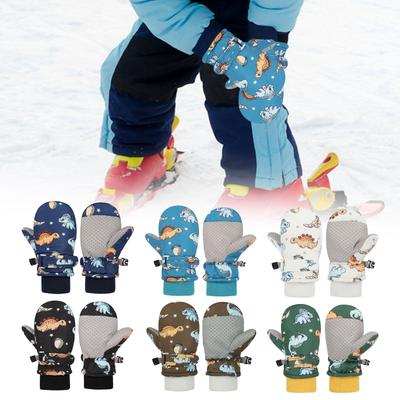 Kids Winter Snow Mittens Water Resistant Warm Ski Gloves Cold Weather Sports Gloves for Children Outdoor Activity