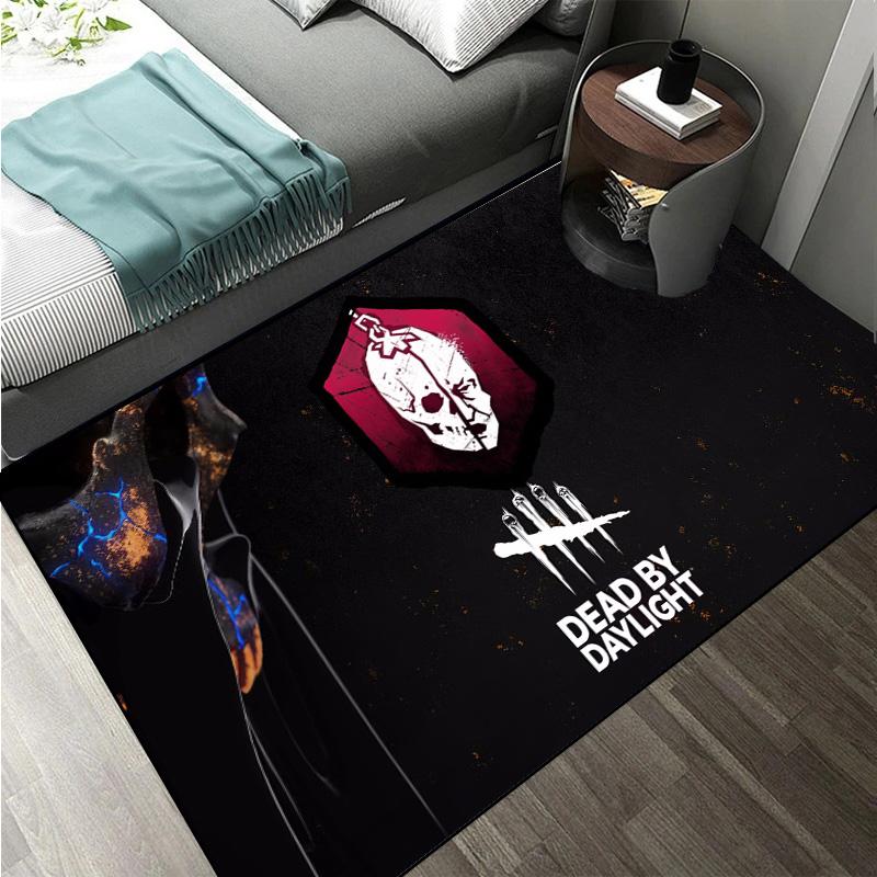 D-Dead by Daylight survival horror escape game Large Area Rugs Carpet for Home Living Room Bedroom Sofa Doormat Floor Play Mat