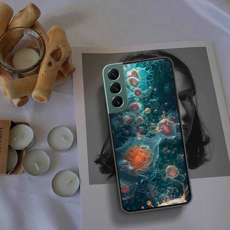 

Microscope Virus Close up Phone Case For Samsung A15 A25 A35 A55 Galaxy A12 A22 A32 A52 A72 A54 A34 A24 A14 A53 A33 A23 A13 A73 Samsung A13 4G