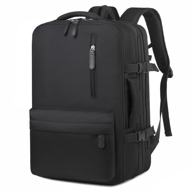 Unisex High-Capacity Travel Backpack: Expandable Laptop & College Bookbag