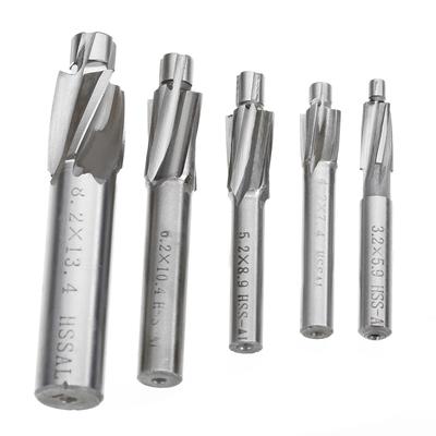 HSS-AL Straight Shank 4 Flute Tough Metal Processing Mill Cutter Drill Bit Tool